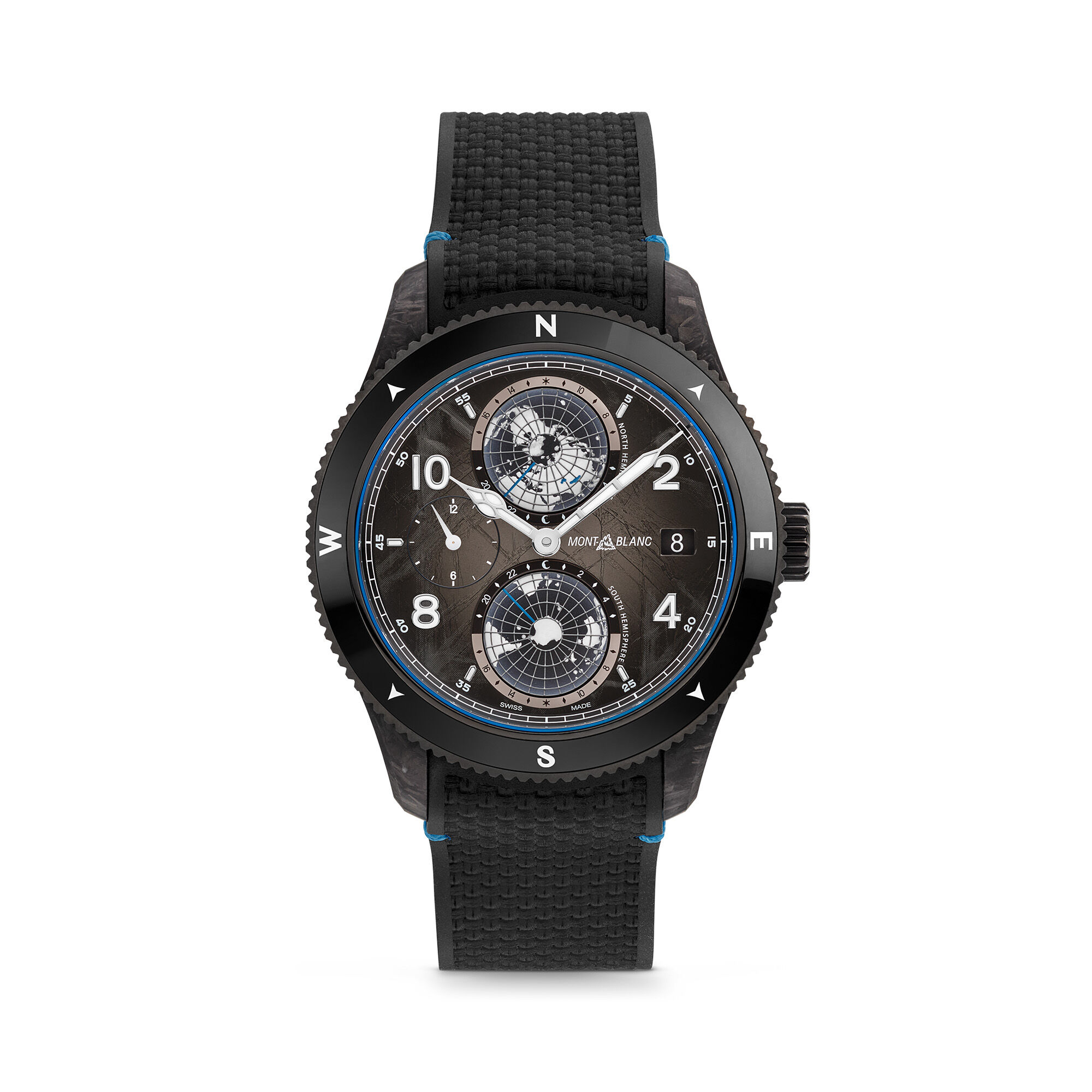 Montblanc 1858 Geosphere Carbo2 0 Oxygen Automatic 44 mm Titanium
